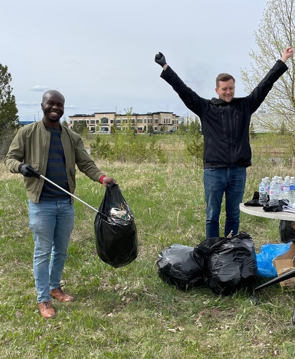 Fall Clean up David and David