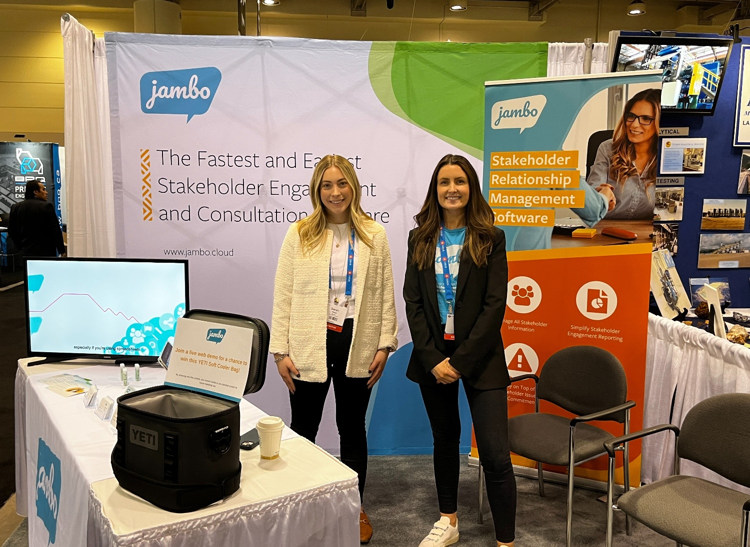 Eilbhe and Sarah at PDAC 2023