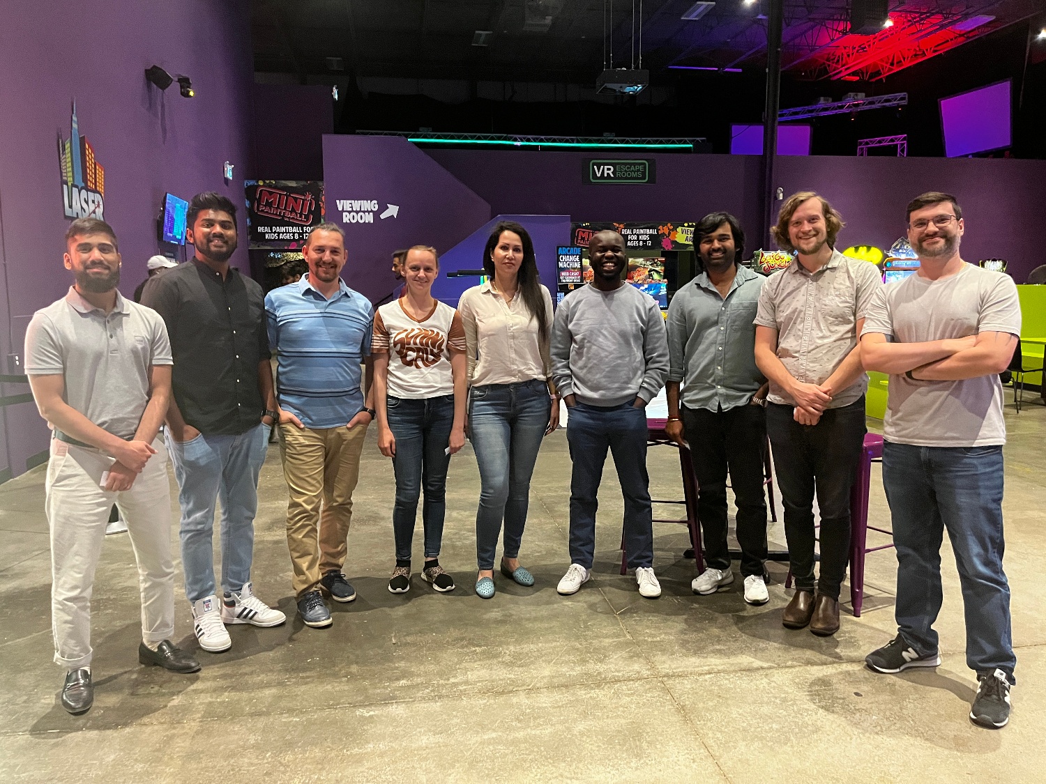 Jambo team at Laser Tag