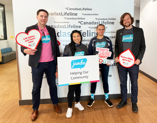 Jambo team at the Edmonton blood donation centre