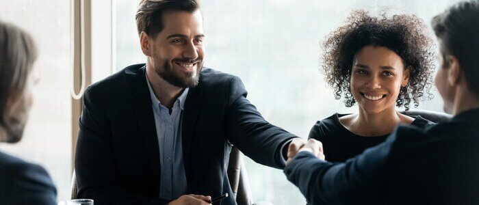 Shaking hands 700x300