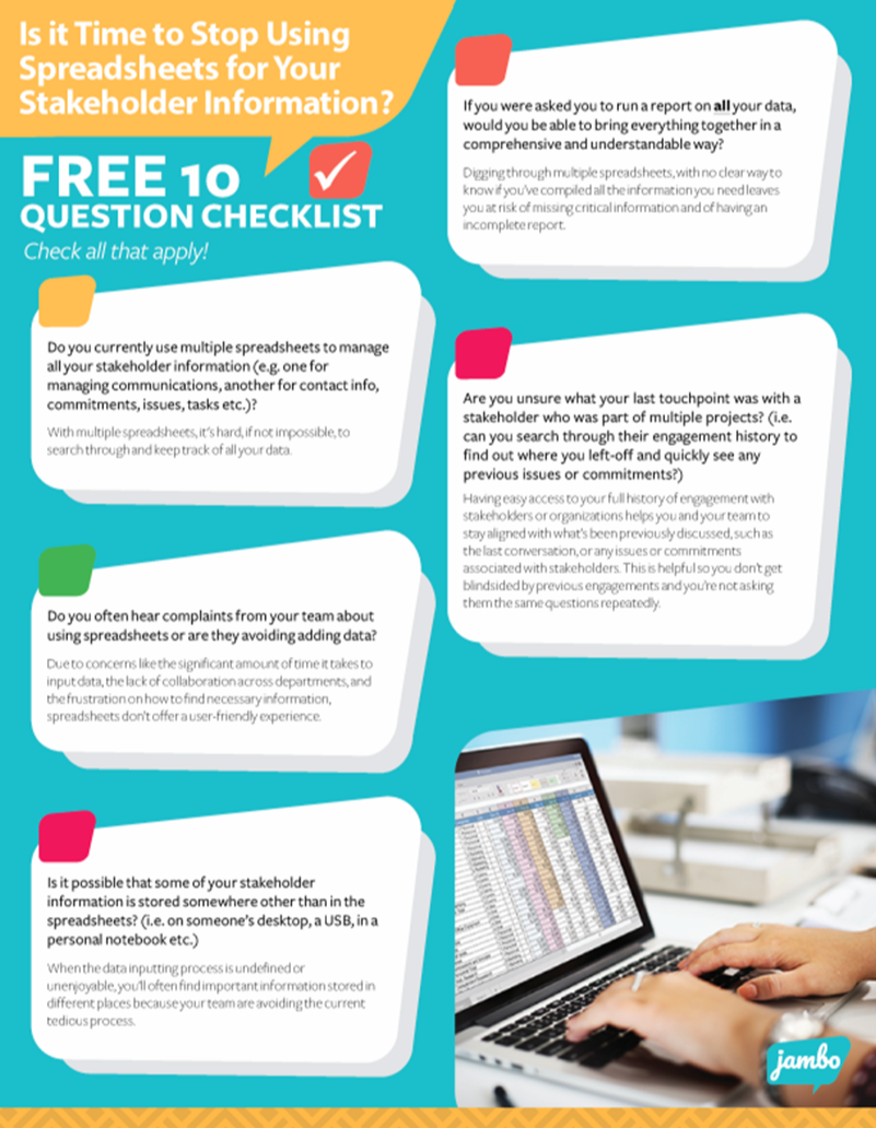 Stop Using Spreadsheets Checklist 