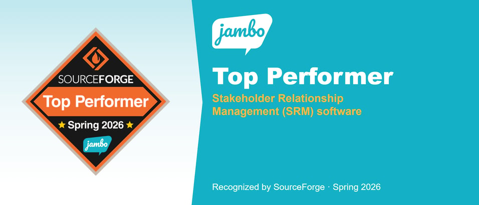 Jambo named top SRM software performer by SourceForge Spring 2026