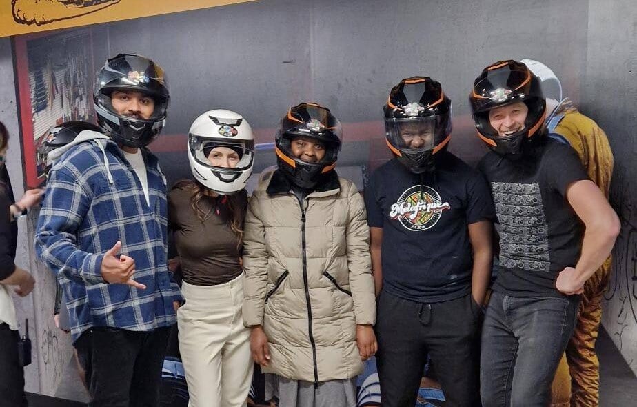 Rony, Eilbhe, Ruth, David, and David at DRIVE!