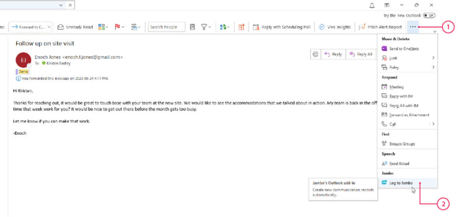 Accéder à Jambo. Windows 2019