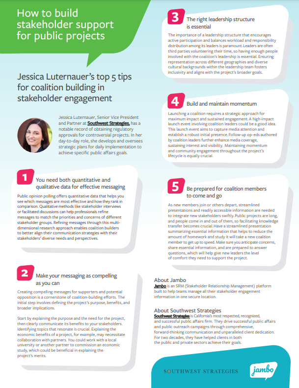 Jessica Luternauer’s top 5 tips 